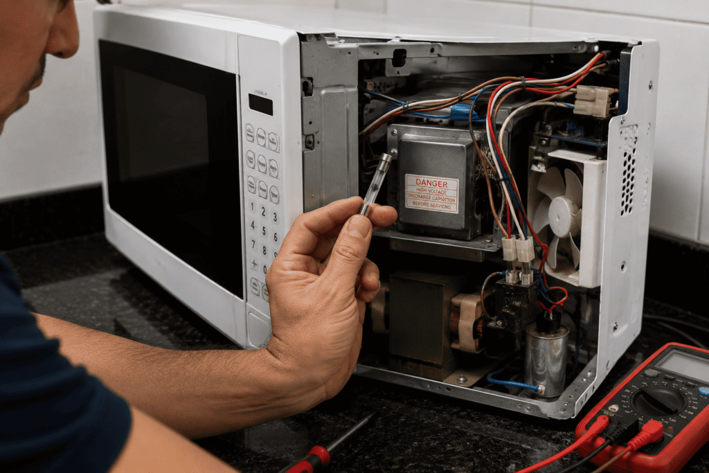Fusível do Micro-ondas Queimado: 9 Sinais e Como Resolver