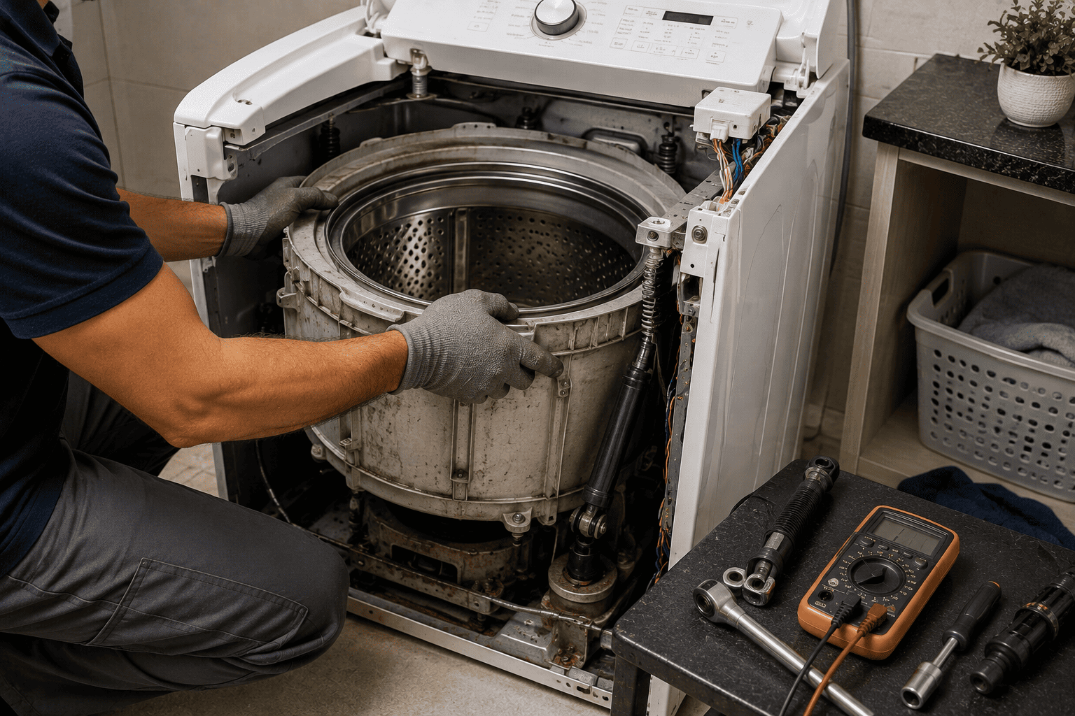 Máquina de lavar faz muito barulho centrifugando: 7 causas