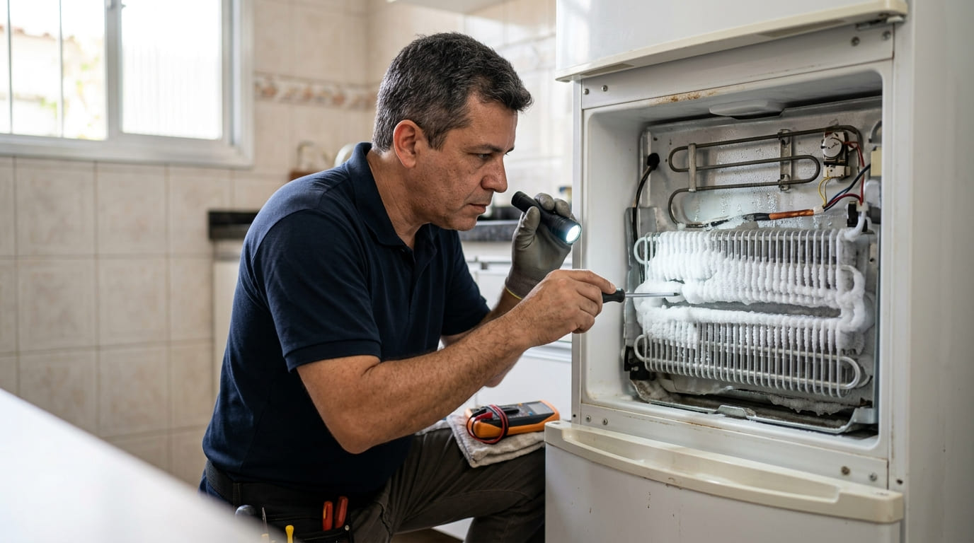 Freezer não congela: 7 causas e quando chamar assistência